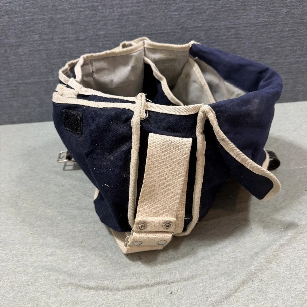 Nikon Camera Bag OS Navy Vintage F2 Canvas Shoulder Strap 80s With F2 Manual